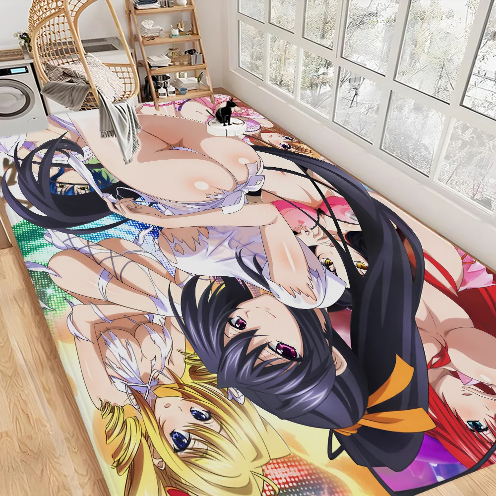 

Cartoon High School DxD Entrance Door Mat Washable Non-Slip Living Room Sofa Chairs Area Mat Kitchen Welcome Doormat