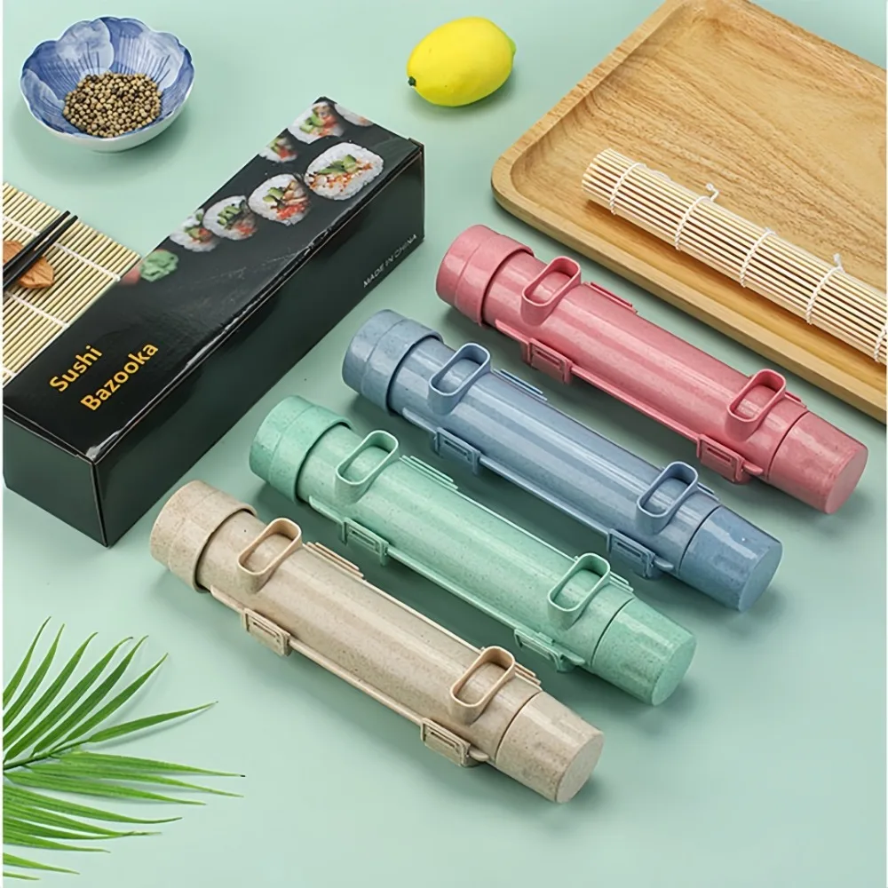 DIY Food Grade Sushi Mold Cylindrical Rocket Sushi Tube Tool Rice Ball Nori Rice Mold Kitchen Portable Hand Cooking Making image 3