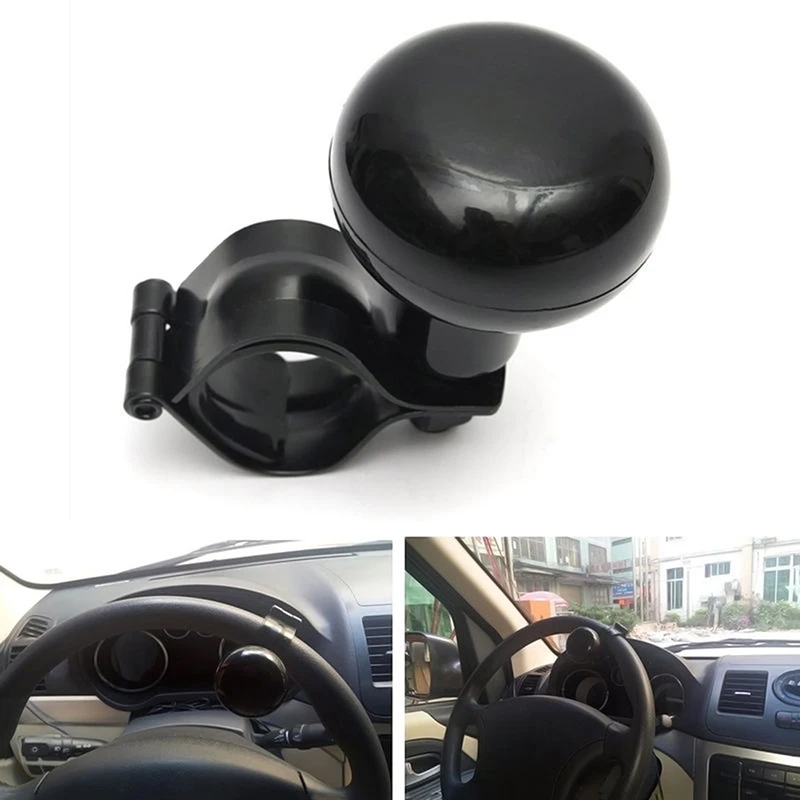 1Pcs Black Universal Steering Wheel Spinner Heavy Duty Car Truck Handle  Power Knob Durable Accessories