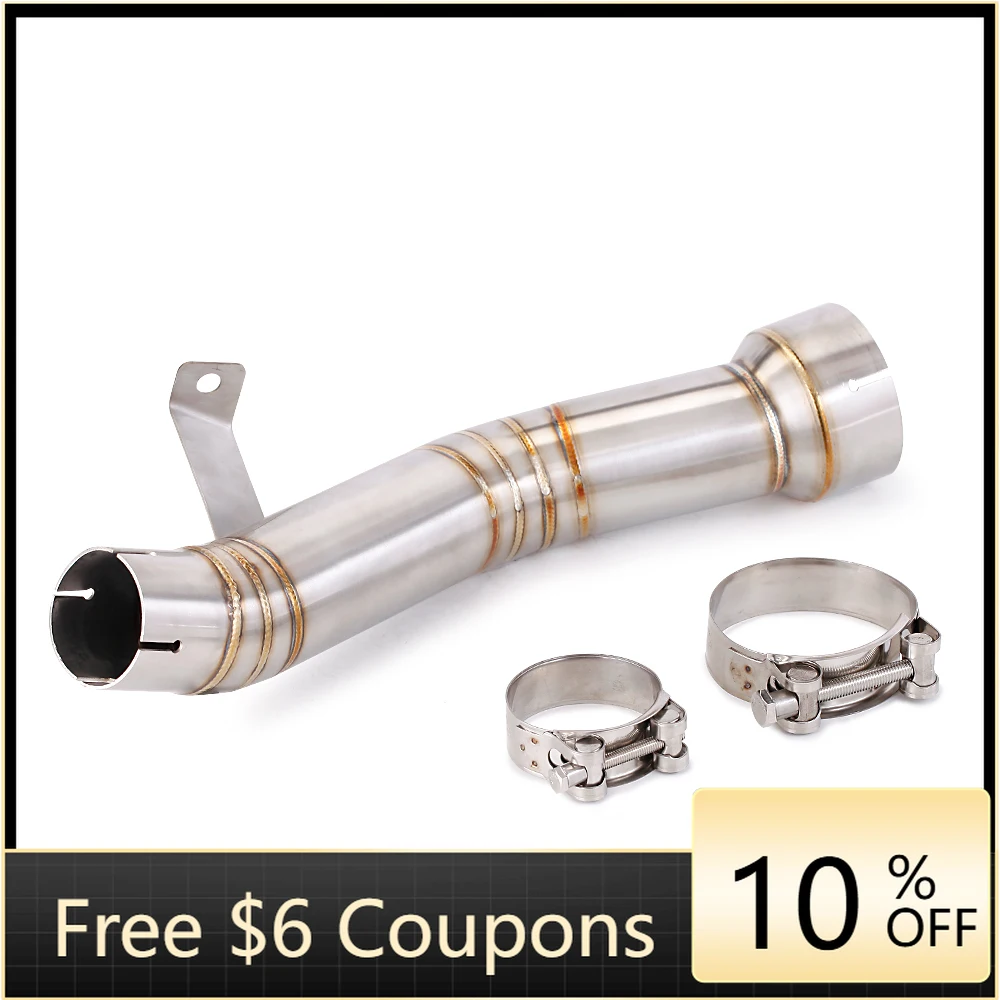 

STLF For VERSYS 1000 2012-2018 KLZ1000 Motorcycle Modified Exhaust Escape Catalyst Delete Link Pipe Stainless Steel