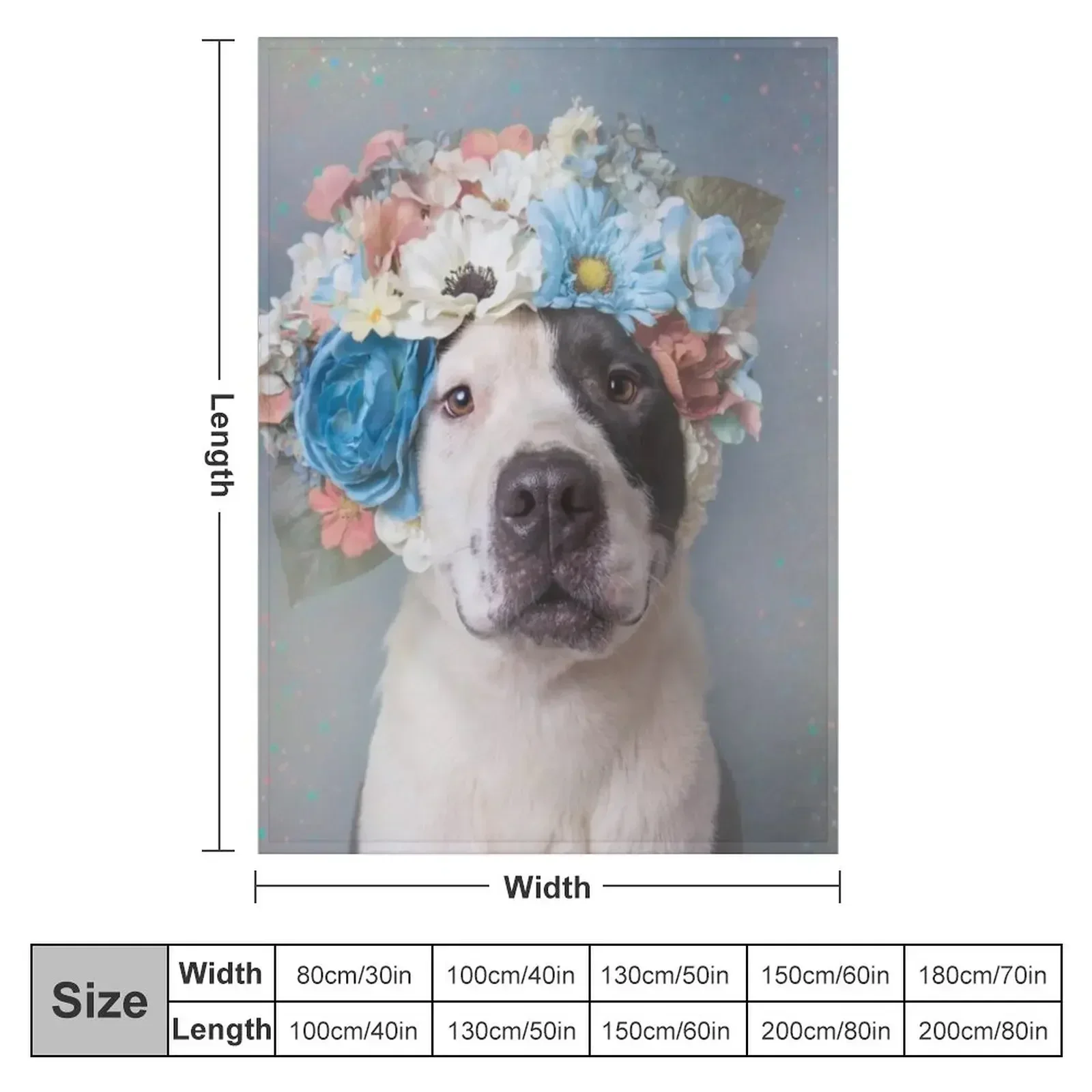 Pit Bull Flower Power, Perry Carter Throw Blanket For Baby Luxury Designer Blankets