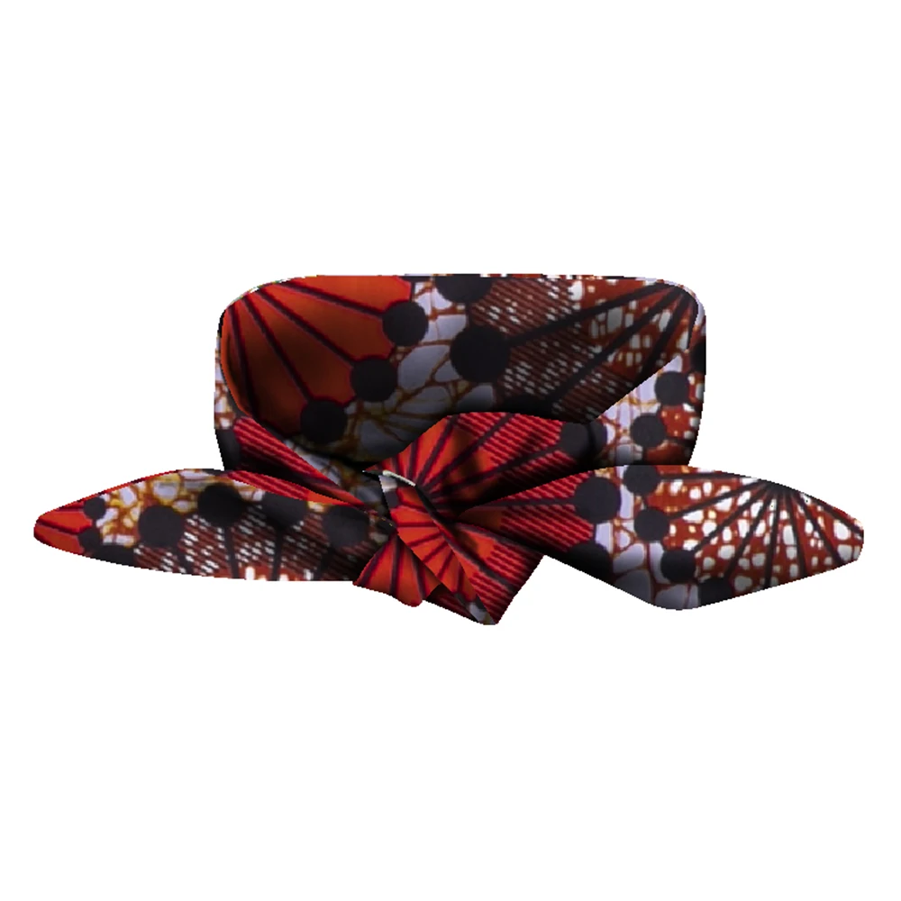 BRW Double Side Handtie African Ankara Head Wraps for Women Ankara Scarf African Wax Print Head Bands Versatile WYX32 - view 6