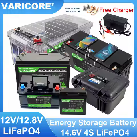 VariCore 12V/12.8v 340Ah 280Ah 200Ah 180Ah 120Ah LiFePO4 Battery Lithium Iron Phosphate Batteries Travel Camp 14.6v Golf cart
