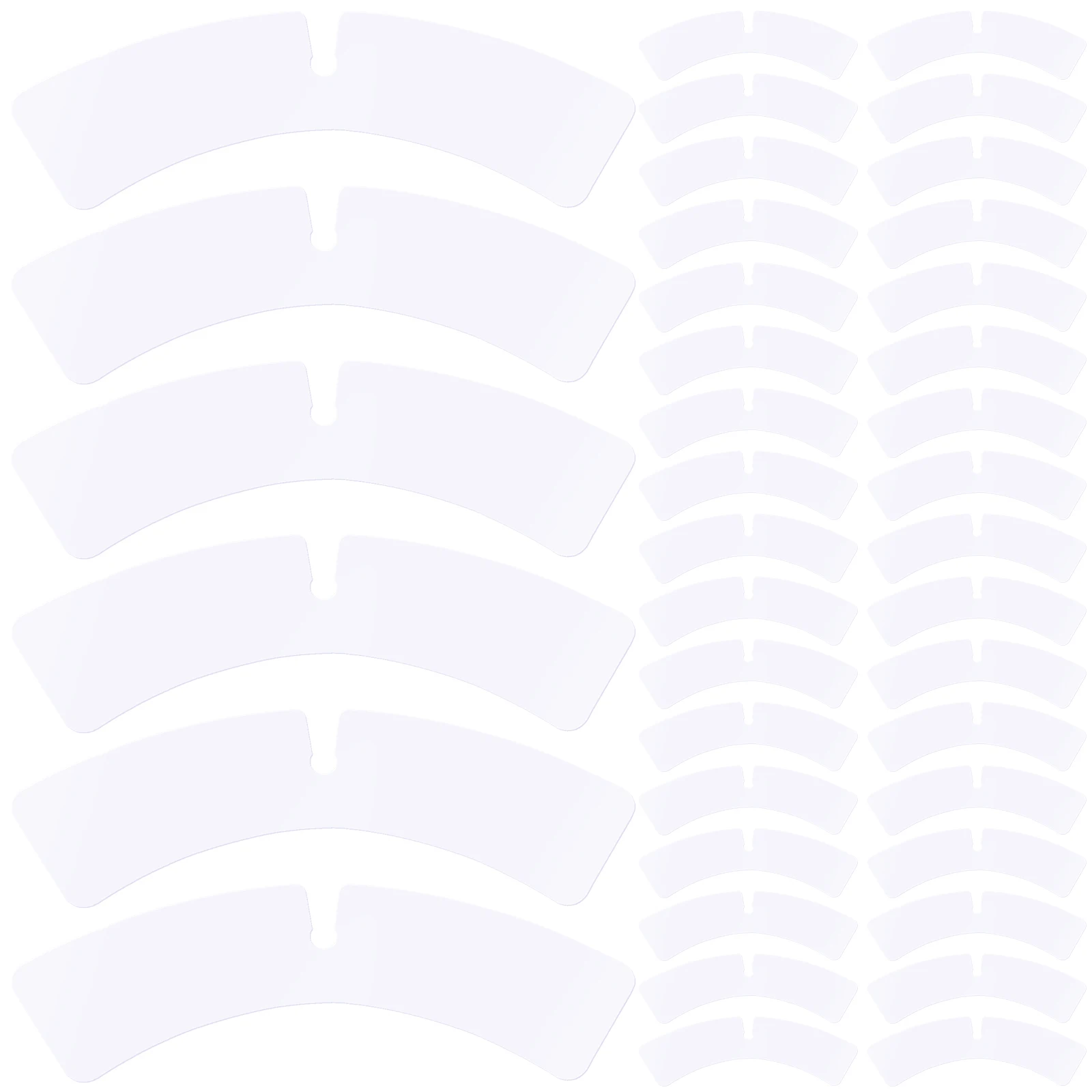 100 قطعة يبقى القمصان دعم للرجال قمصان الرجال النساء قميص طوق إدراج البلاستيك طوق دعم فستان قميص المشكل #6