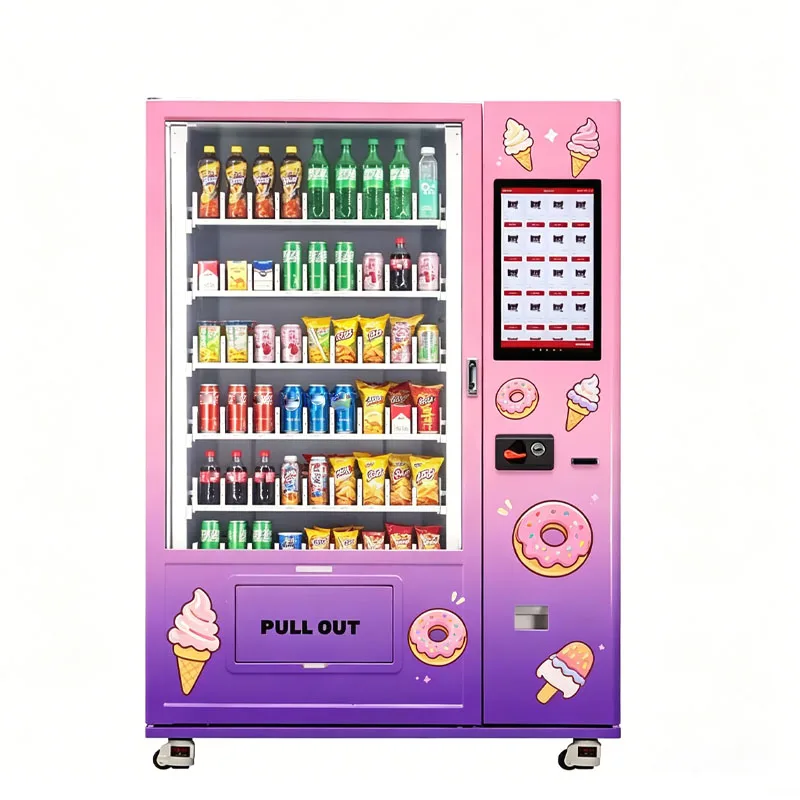 

Combo Vending Machine for Snacks Drinks and Bottled Beverages with Digital Display System Wholesale Customized