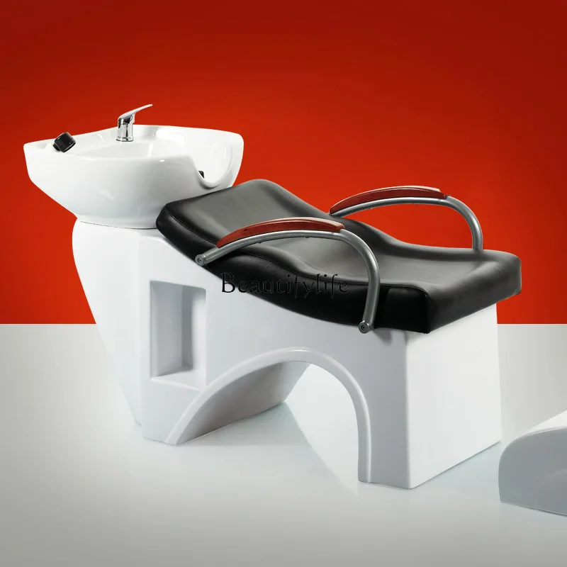 

02-New shampoo bed, hair salon hair bed