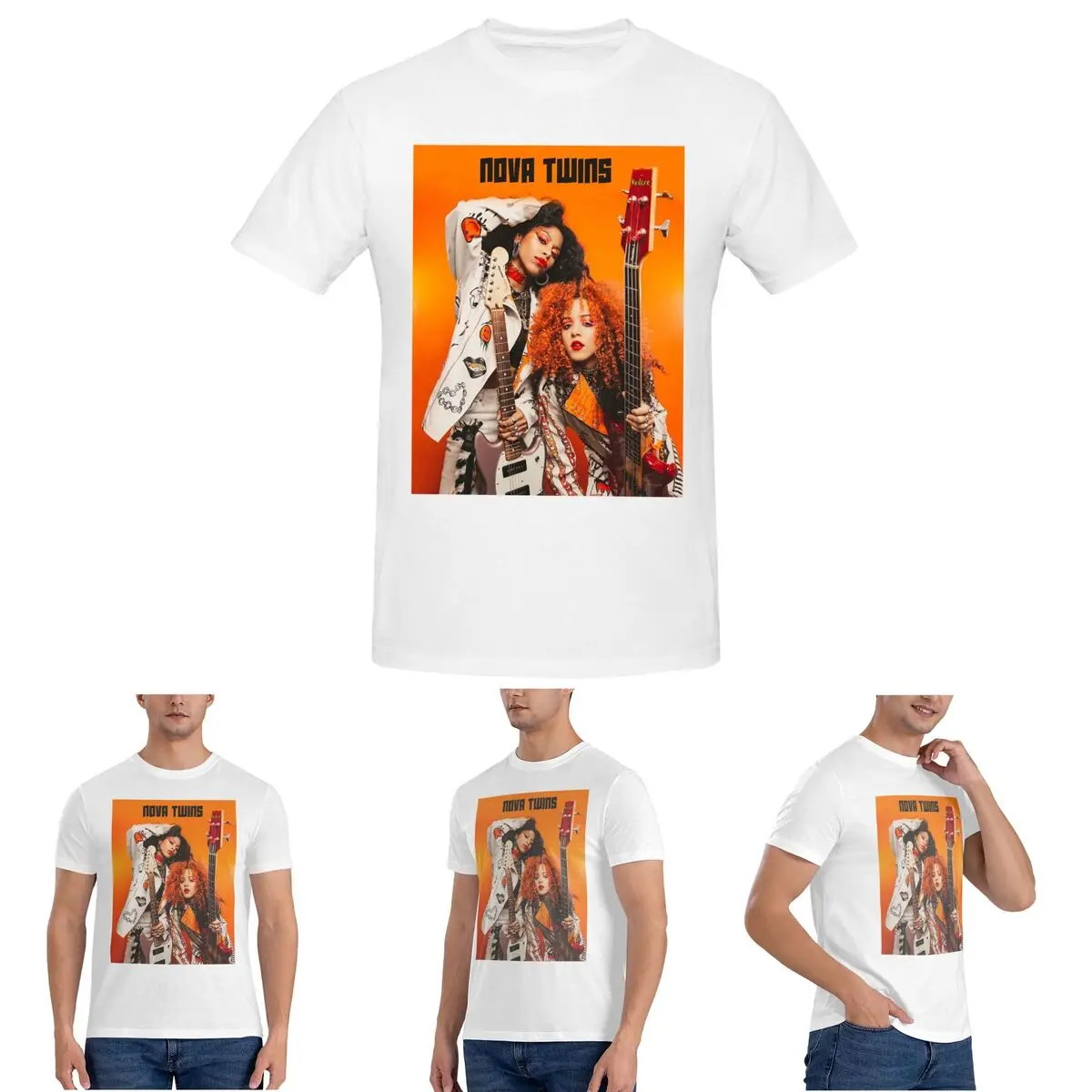 

Nova Twins T-Shirt for Men Cotton Oversized T Shirts Men's Tees Short Round Neck Summer Clothes Tops S-6XL