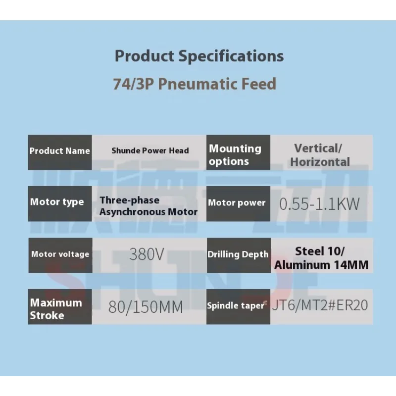 74/3p هوائي تغذية الحفر السلطة رئيس صغير الحجم التلقائي الحفر السلطة رئيس آلة الحفر محطة واحدة