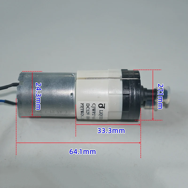 CJWP27-AG12C3 Mini Diaphragm Pump 370 Motor Liquid Pump DC 9V 12V Self-priming Suction 27mm Tea Table Water Pumping Micro Pump