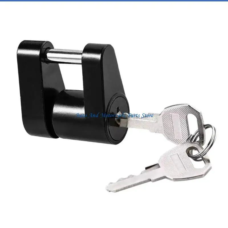 

P9FD Additional 1/4 Trailer Security Lock Metal Mixture Construction Smooth Face White Center