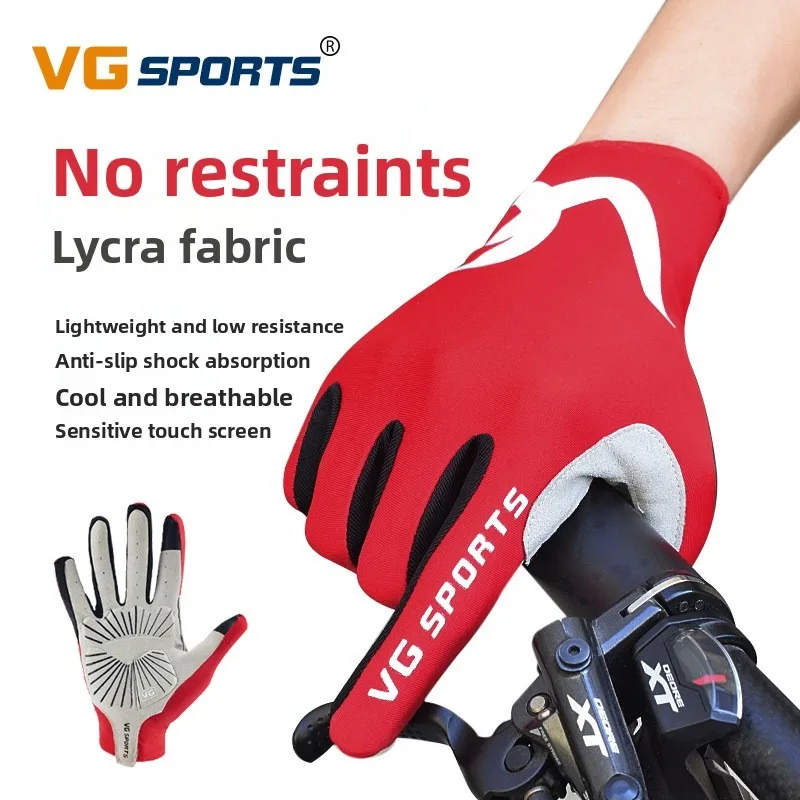 VG SPORTS Cycling Gloves Full Finger MTB Bicycle Gloves Breathable Anti Slip Touchscreen Bike Gloves Men Women S-XXL
