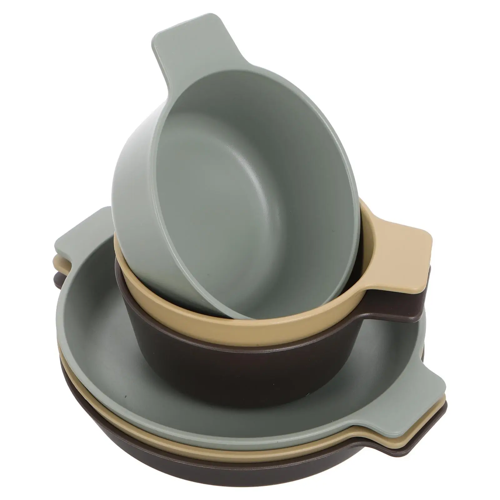 

Outdoor Portable Tableware Unbreakable Plates Cutlery Set Lunchable Container Plastic Dishes Dinner Party Child