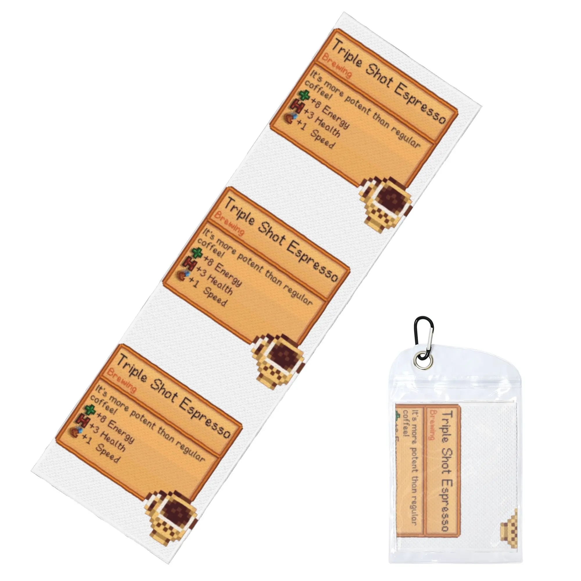 Stardew Valley Triple Shot Espresso Towel Quick Drying  Super Soft  Fitness and Outdoor Activities Towels