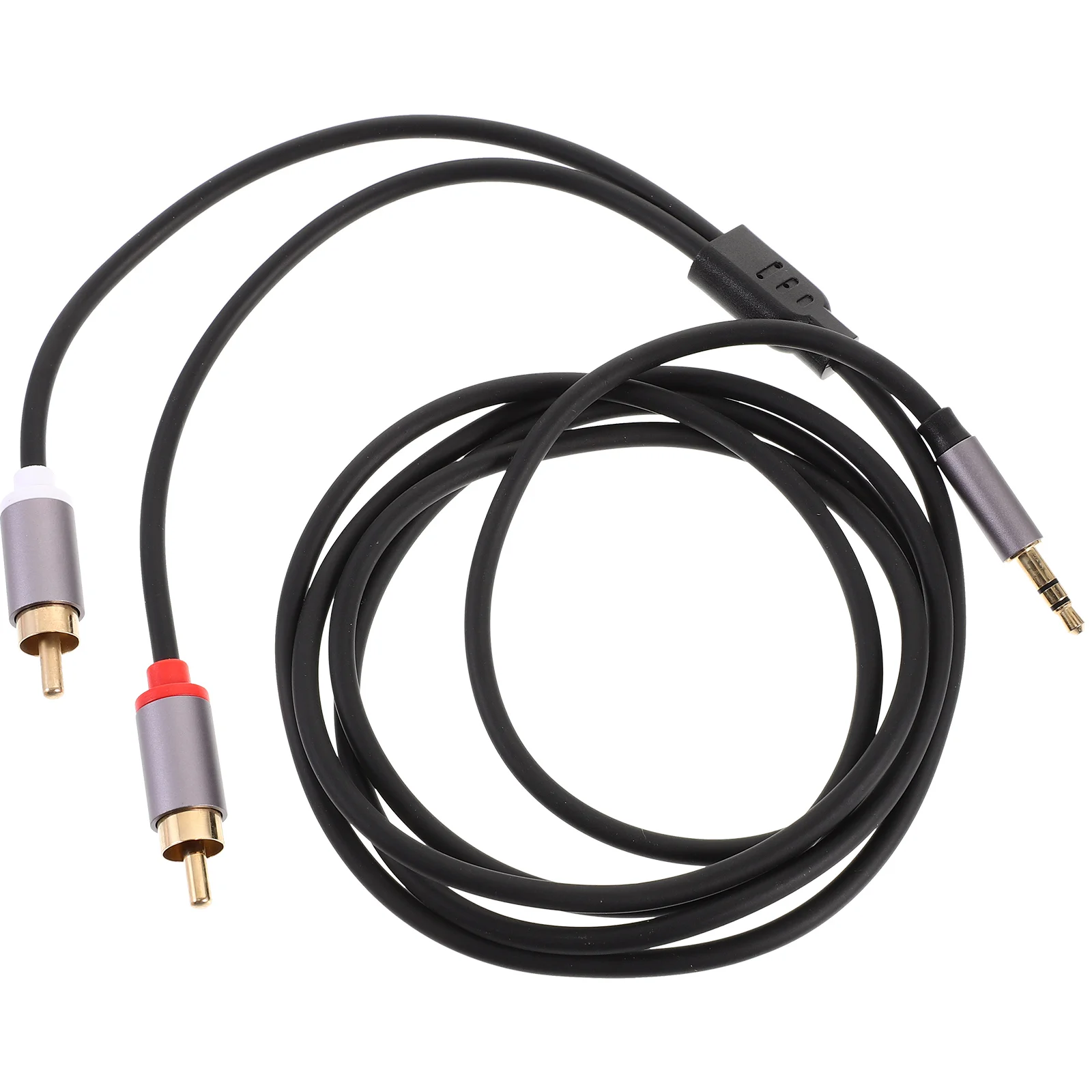 

3.5mm Audio Cable 1.5m Iron Gray 3.5mm to Dual Adapter for Computer Phone Speaker Subwoofer Aux Cord Stable Transmission