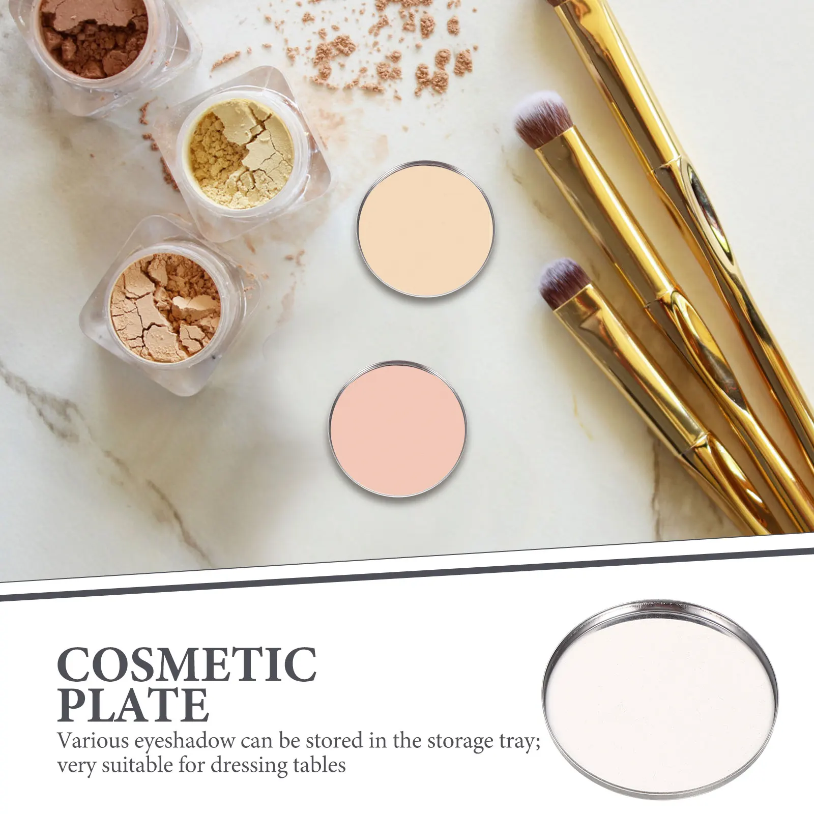 

20Pcs Empty Eyeshadow Plates Storage Tray Makeup Organizer Holder Portable Refillable Containers Suitable for Travel