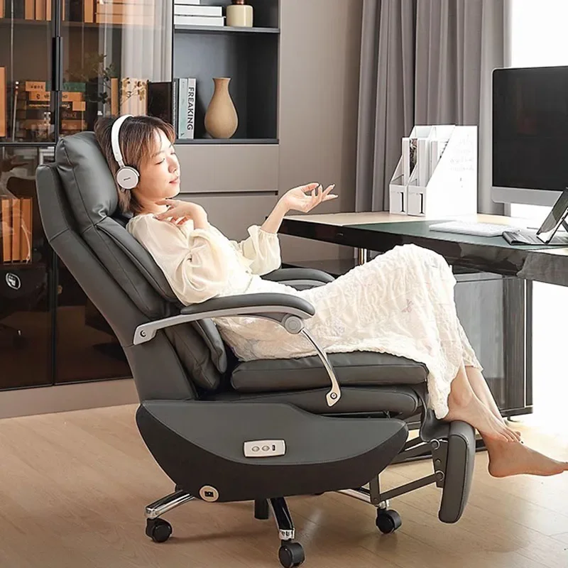 Vanity Ergonomic Office Chair Swivel Computer Comfortable Study Chair Home Office Rolling Office Furniture