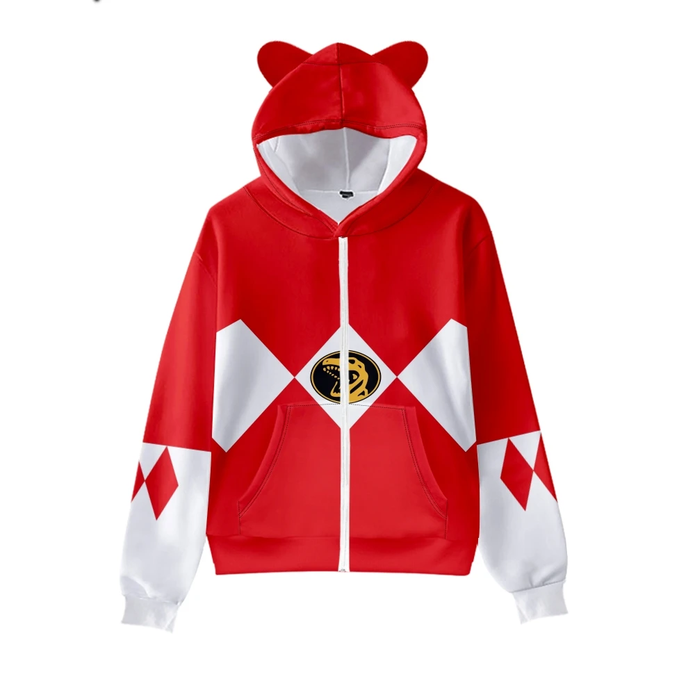 

Hot Sales Autumn Winter Sweatshirts Mighty Morphin 3D Digital Printing Hoodies Men Kids Fashion Streetwear Hoodie Casual Jacket