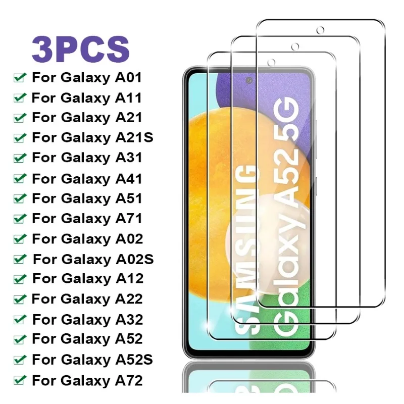 3PCS Tempered Glass…