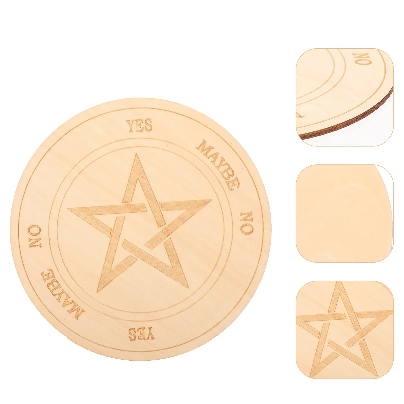 

Universal Symbol Form Information Board Wooden Pentagram Ornament Decorative Home Decor Metaphysical Message Board Party Altar