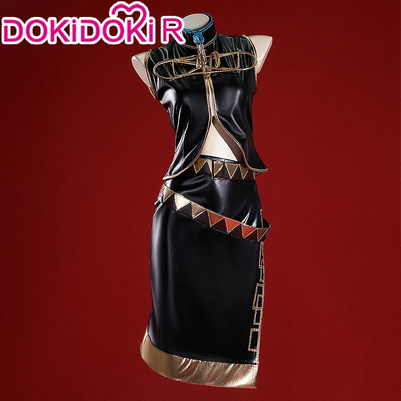 Lukaa cosplay 【 s-2xl 】 DOKIDOKI-R cosplay lukaa uniform women black uniform plus size Halloween