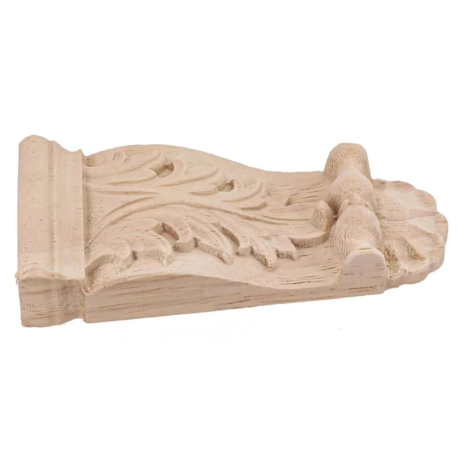 New European Style Solid Wood Carving Corbel Decal Furniture Foot Legs TV Cabinet Seat Feets Vintage Decor 10*4.5*1.8/12*6*2cm 