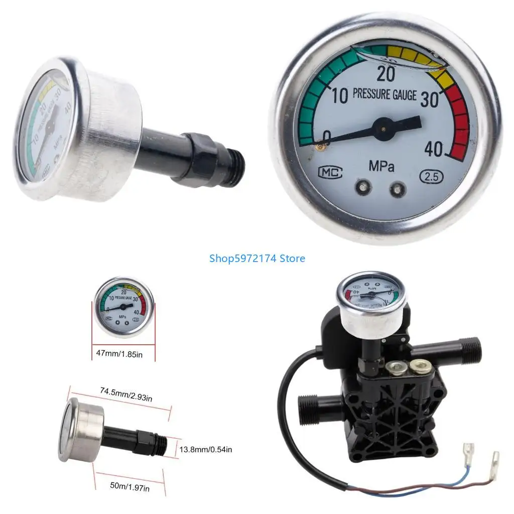 Y3NB 0-25Mpa Car Wash Machine Pressure Gauge Stainless Fittings for 220V Household Washing Machine Cleaning Machine Fitting