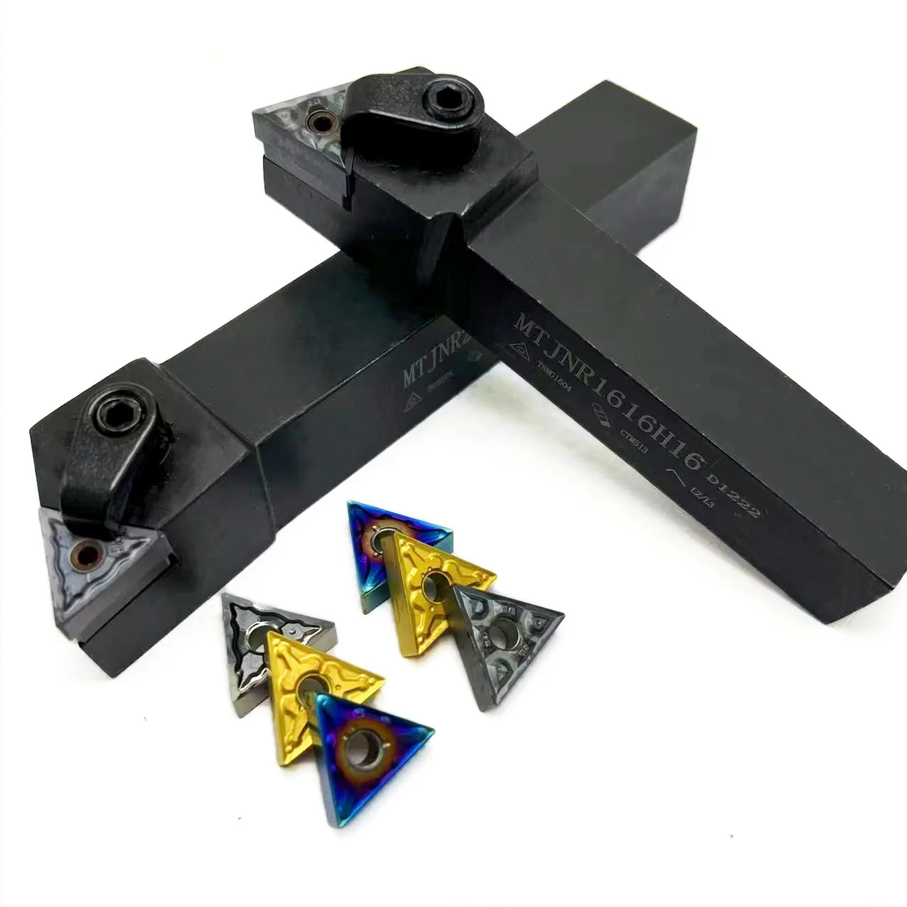Suporte de ferramenta de torneamento cilíndrico tipo CNC, uso com face final MTJNR, MTJNR1616H16, MTJNR2525M16, MTJNR2020K16, TNMG160404, YBG205
