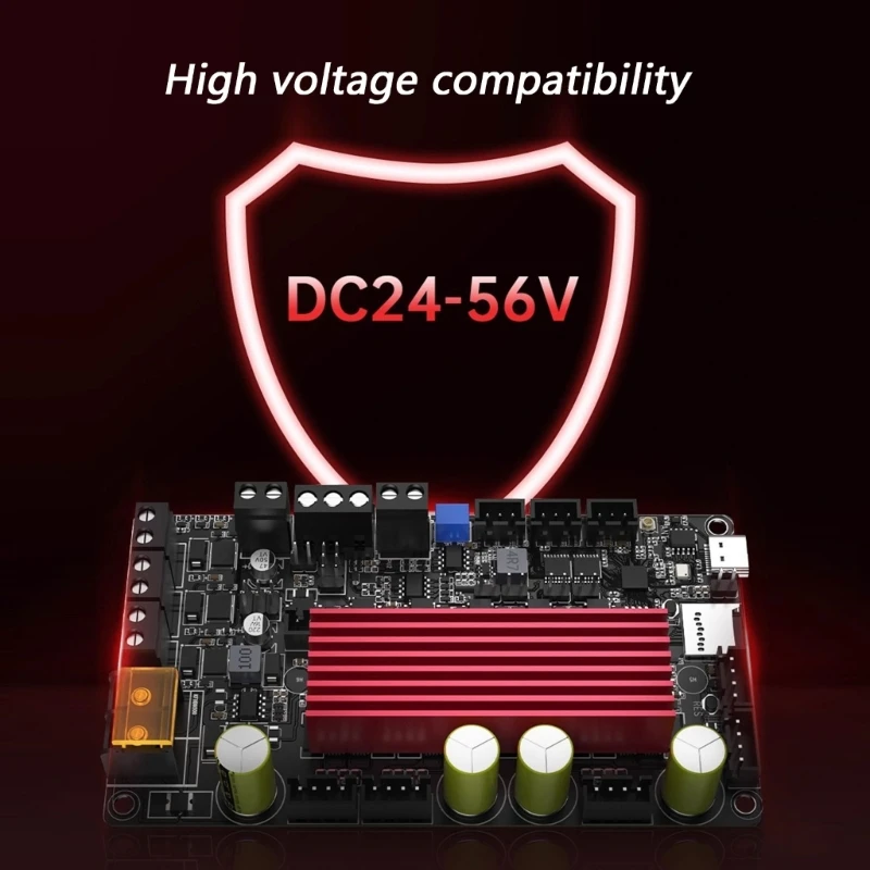 

Industrial Engraving Machine Control Motherboard Support WIFI RS485 Upgraded For FluidNC NEMA23 Stepper Motor 77JC