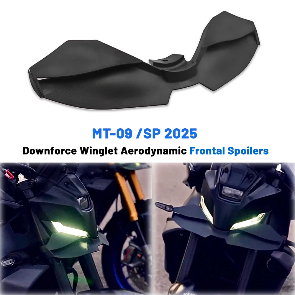 

For Yamaha MT09 MT-09 SP 2024 2025- Motorcycle Front Spoiler Kit Accessories Downforce Winglet Aerodynamic Frontal Spoilers