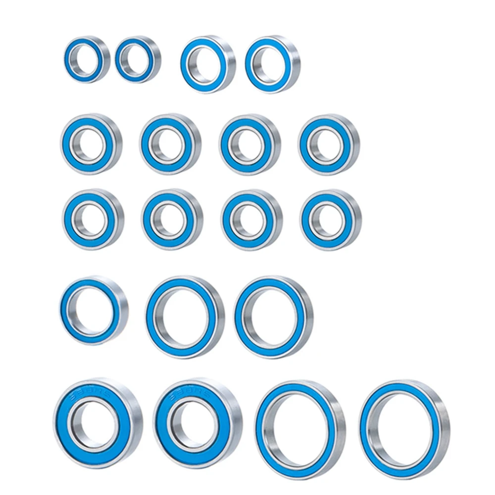 19Pcs Rubber Sealed Bearing Kit for 4-Tec 2.0 4Tec 2.0 RC Car Upgrade Parts