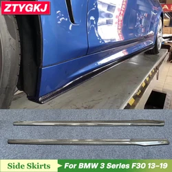 OS Style High Quality Carbon Fiber Side Skirts Extension Lip For BMW 3 Series F30 318i 320i 328i 330i 335i 2013-2019