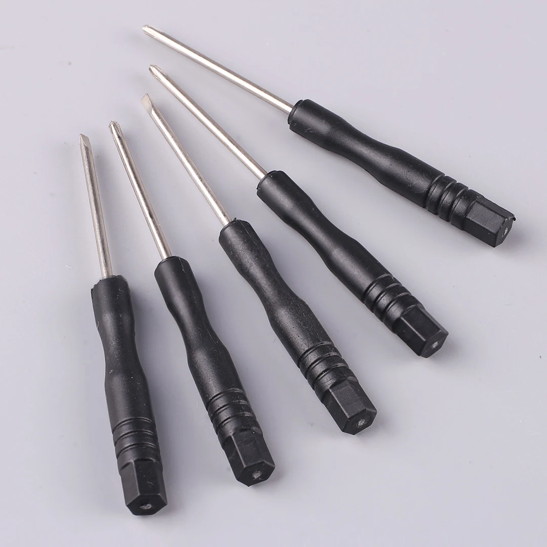 10 pz portatile piccolo mini cacciavite a taglio croce strumento di riparazione del telefono strumento di riparazione 2mm cacciavite per smontaggio in acciaio