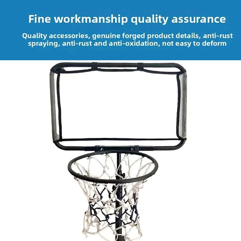 高さ調節可能な屋内外兼用ポータブルバスケットボールフープ、子供用スポーツ用品、コートやフィールドでの遊びに最適