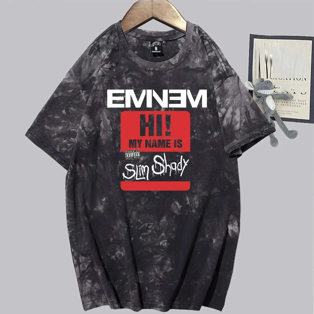 

Рубашка Eminem Hi, меня зовут тонкая, в стиле ретро, короткая