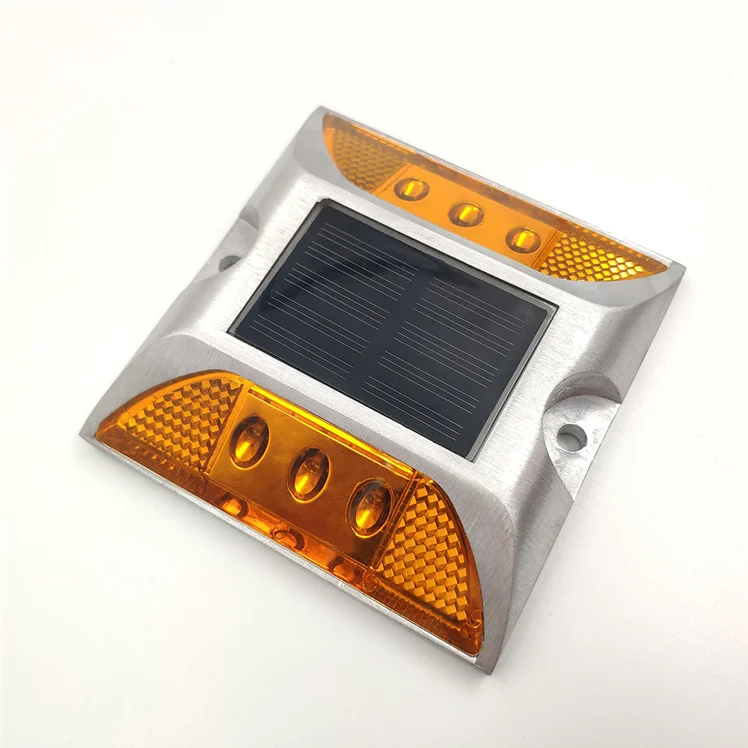 

Smart Library Outdoor Aluminum Bidirectional LED Street Cat Eye Highway Driveway Deliniator Square Reflector Light Reflective So