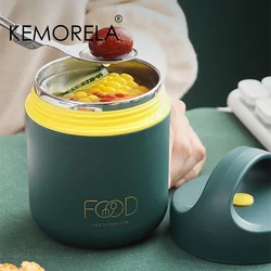 Children Warmer Bento Lunch Box Stainless Steel Soup Cup With Spoon Seal Heat Preservation Food Insulated Lunch Bag For Students