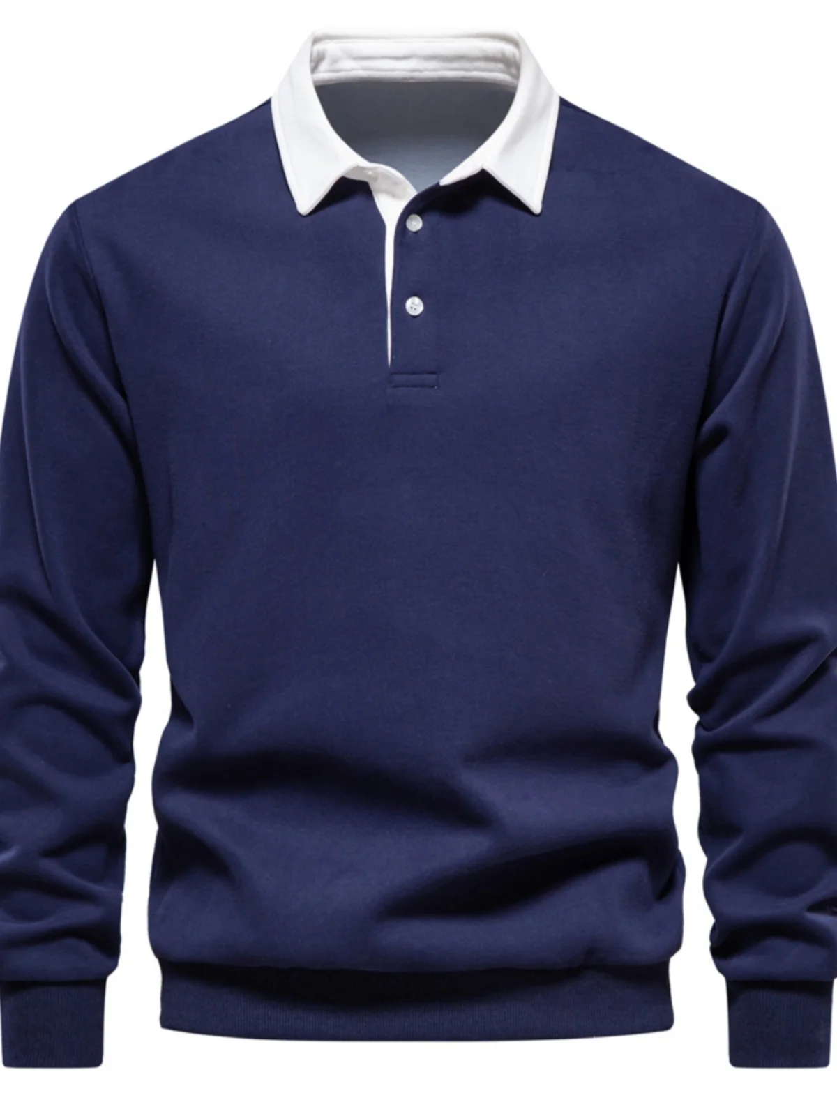 

Мужской вязаный свитер с длинным рукавом, повседневный универсальный топ свободного кроя для весенне-осеннего сезона