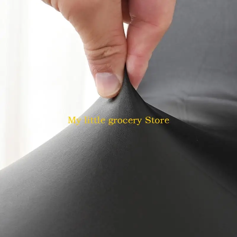 D5BD Thickened Waterproofs and AntiFoulings Dining Chair Cover Leather Home Restaurant Chair Seats Cover Technology