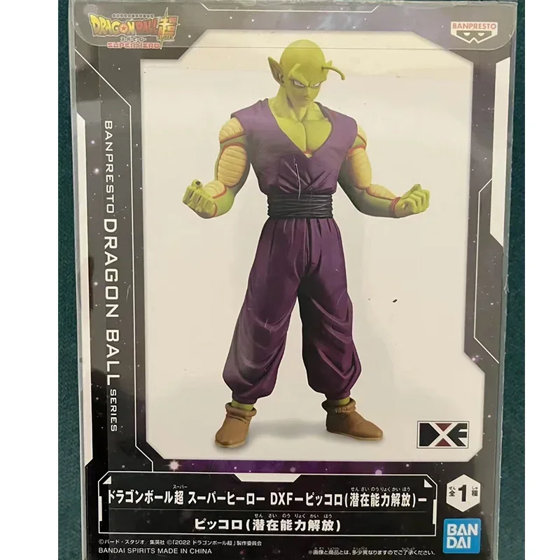 In Stock Bandai Original Anime Dragon Ball SUPER HERO DXF Piccolo POWER AWAKENING Model Toys Anime Figure Gifts Collectible Kids