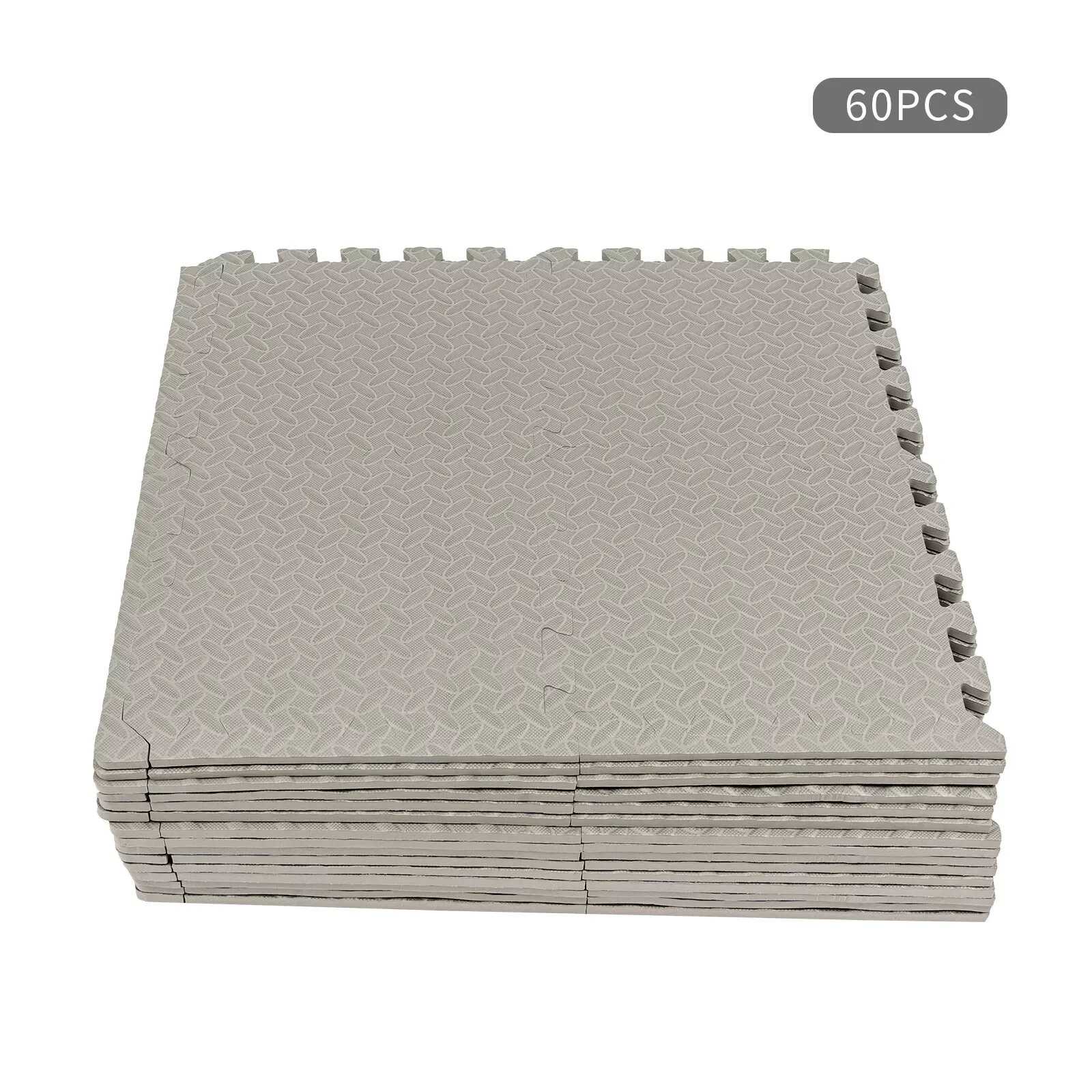 60 uds. Alfombra de juego suave no tóxica para bebés y niños, baldosas entrelazadas de suelo de espuma EVA para salas de estar, dormitorios, sala de juegos 30*30cm