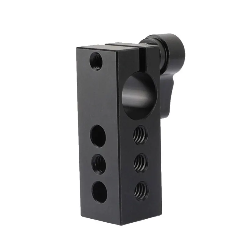 

15Mm Pipe Clamp Turn 1/4 Threaded Hole Black Knob Camera Rabbit Cage Extension