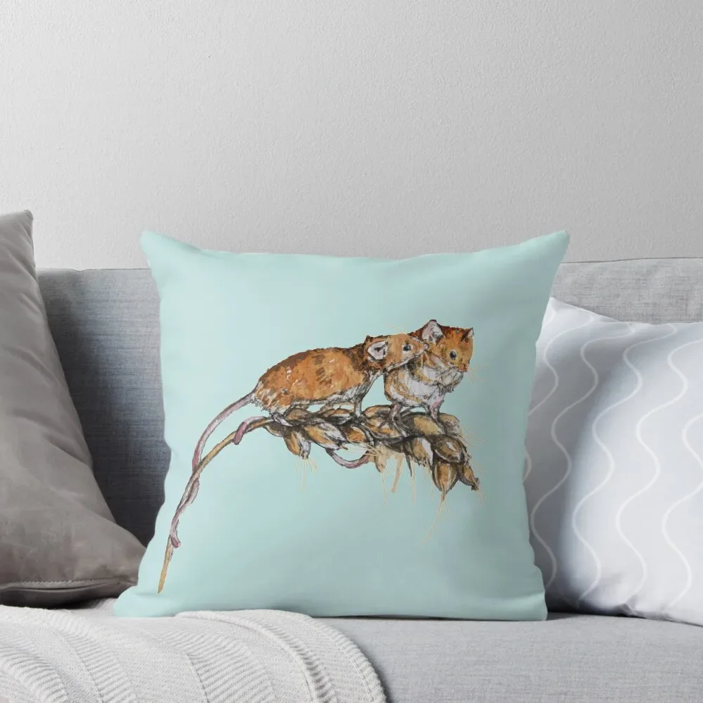 Harvest Mouse Fancy a Nibble Throw Pillow Luxury Cushion Cover New year pillow