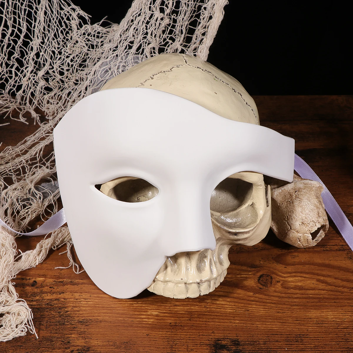 

Luxury Retro One-Eyed Half Face Mask Masquerade Costume Party Wedding Halloween Smooth Comfortable Unisex Fit Shimmer Abs