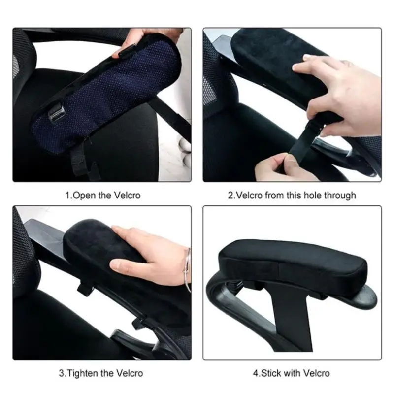 Chair Armrest Pad Elbow Pillow Arm Rest Mat Support Cushion Car Memory Foam Inner Core Sofa Cushion For Office Home Game Chair