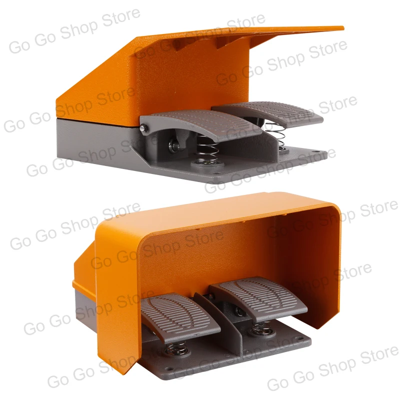 Foot switch YDT1-18/15 16 double pedal aluminum shell silver dot bending machine shearing machine up and down