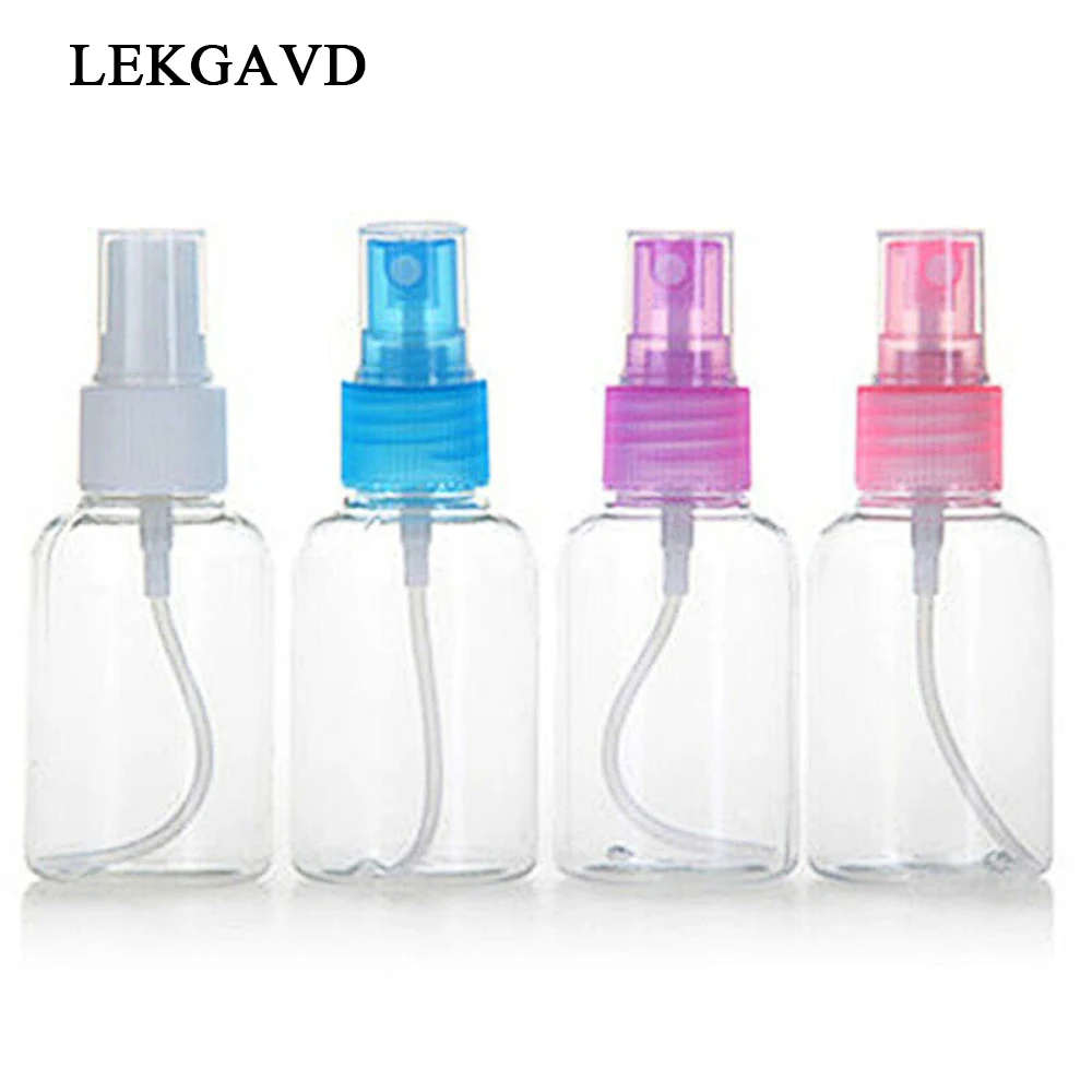 30/50/100ml Mini Small Empty Plastic Perfume Transparent Atomizer Spray Bottles Make up Make-up Cosmetic Sample Container