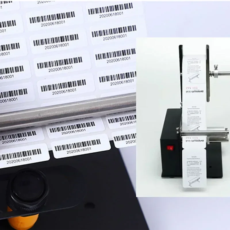 Upgrade Electric Automatic Label Peeling Machine Self-adhesive Sticker Separation Labeling Machine Express Single Tear Single Ma