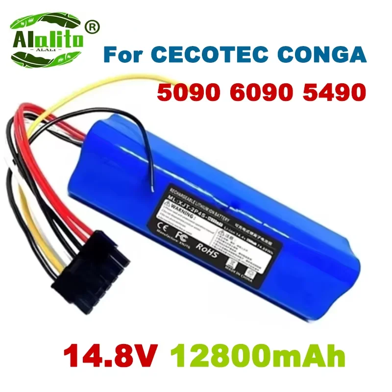 New 100% CECOTEC CONGA 5090 6090 5490 Mopping Robot Battery Pack Netease Intelligent Manufacturing NIT Model 14.8V 12800mAh