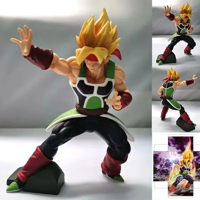 19cm Dragon Ball Z Anime Figure Burdock Pvc Action Figurine Dbz Bardock Goku Ssj2 Model Dolls Collection Decor Children Toy Gift