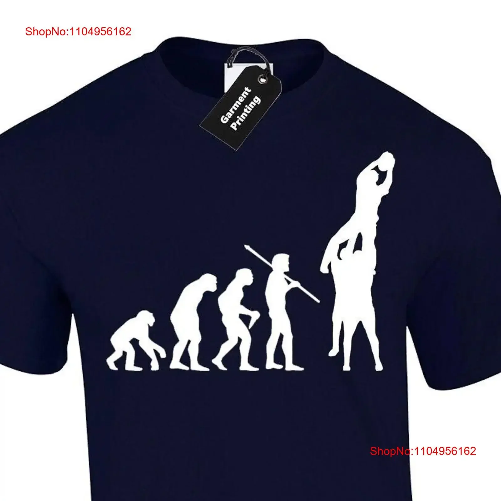 Evolution du rugby lineout hommes t-shirt unisexe joueur fan cadeau présent idée de conception scrum union ligue six nations vintage